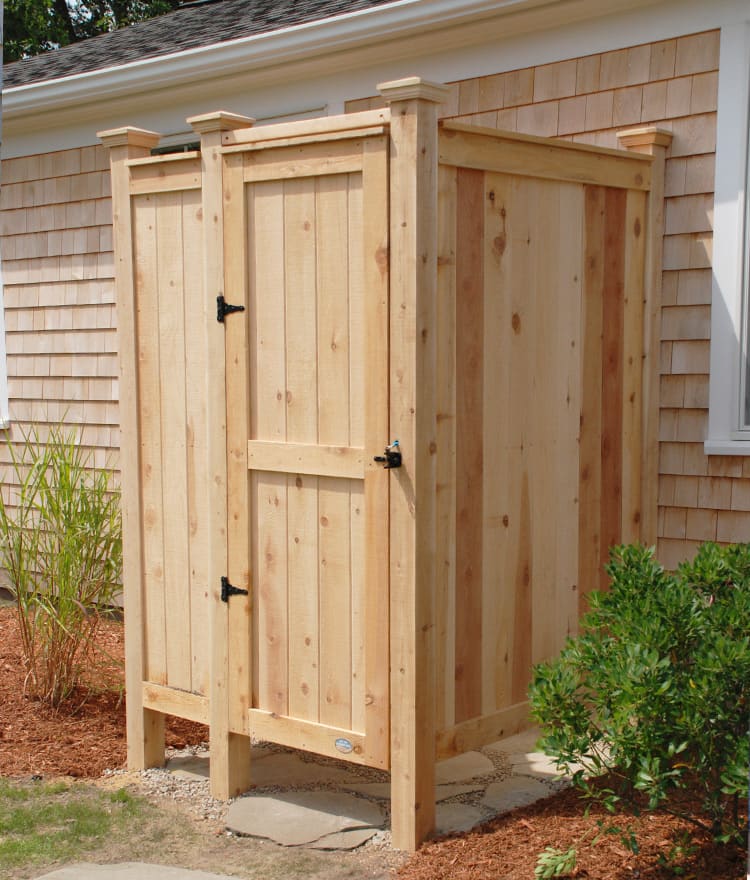 custom outdoor shower nantucket ma